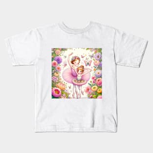 An Adventure between Ballet and Flowers 1 Kids T-Shirt